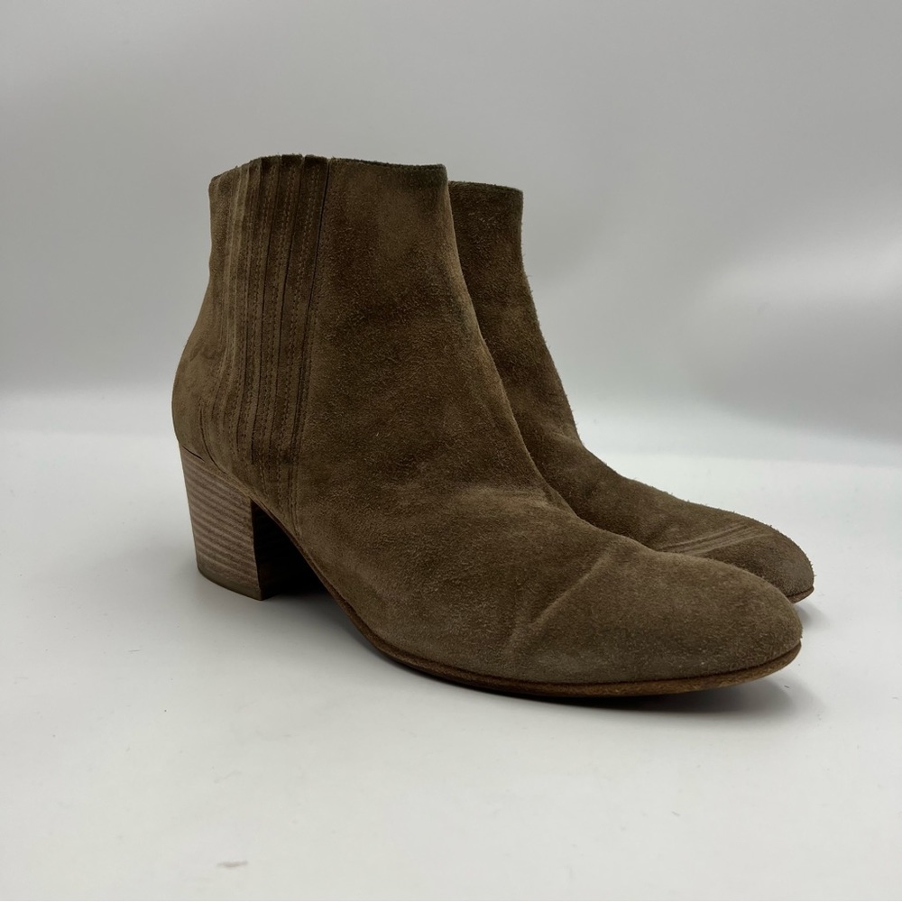 Vince Haider Brown Suede Ankle Boots